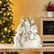 Glitzhome® 13" Ivory & Gold Resin Nativity Figurine